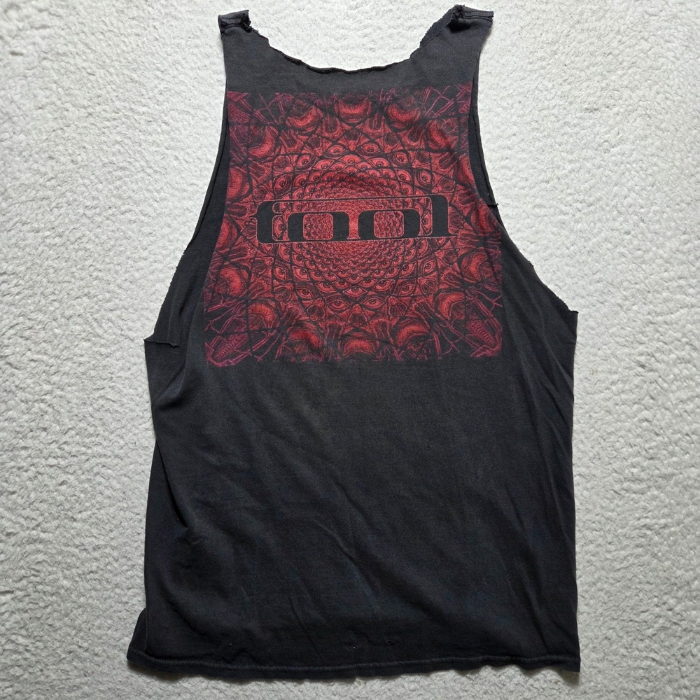 Tool Tank Top Mens Large Black Cut Off Sleeveless Band Tee Rock Concert Grunge